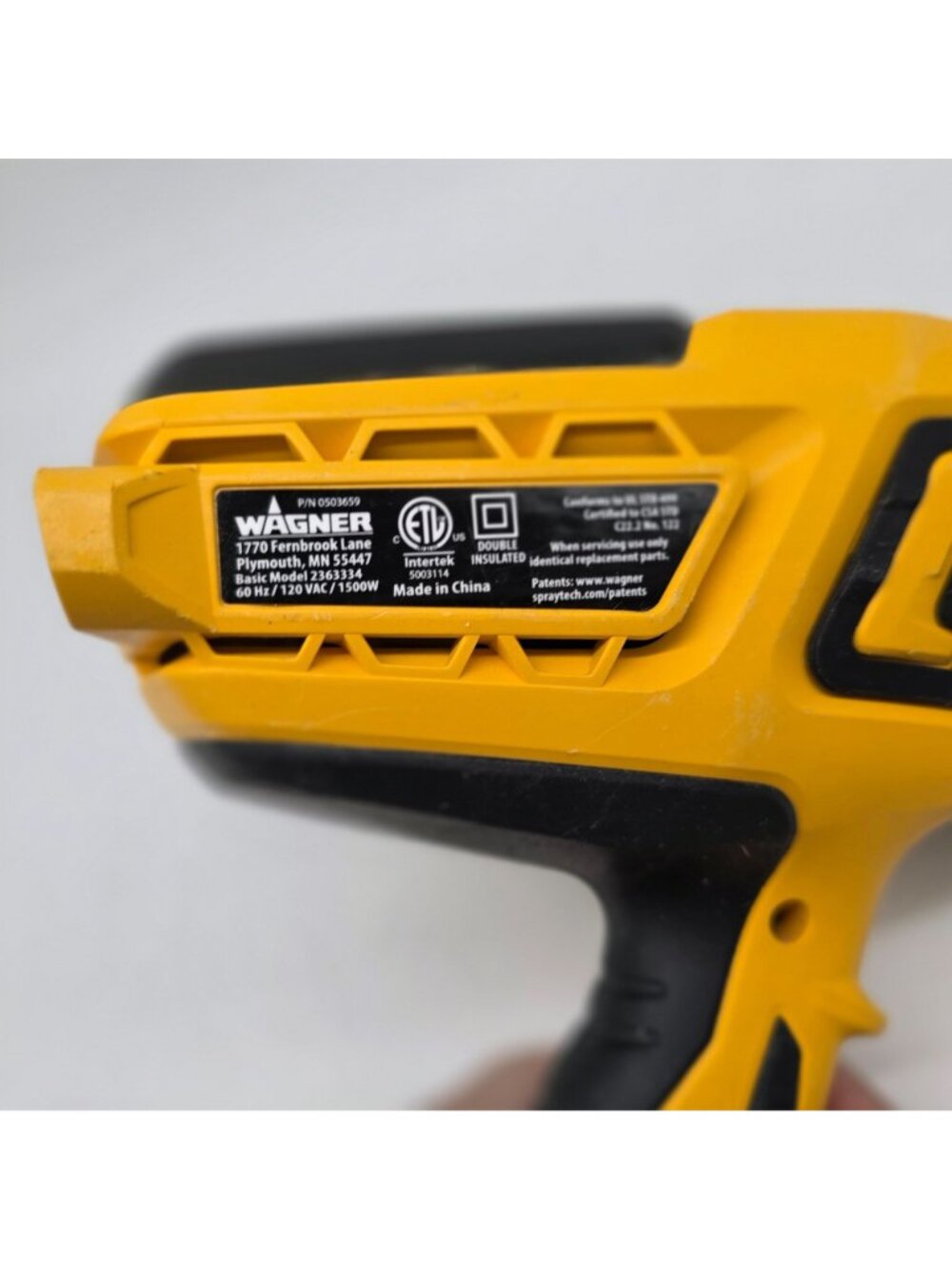 Wagner Heat Gun Electric Corded Professional Tool 120V/1500W - Picture 5 of 8